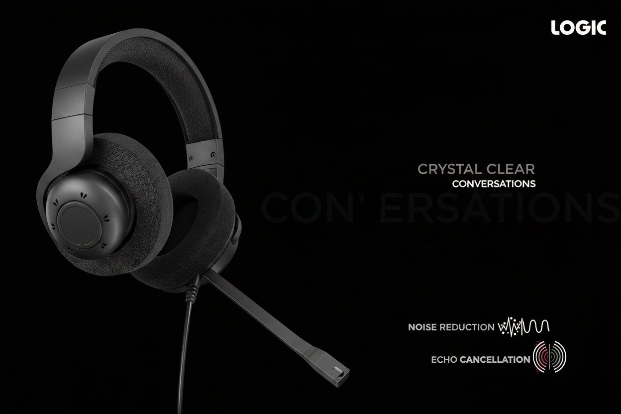 LOGIC Professional UC USB Headset optimized for MS Teams - 306B