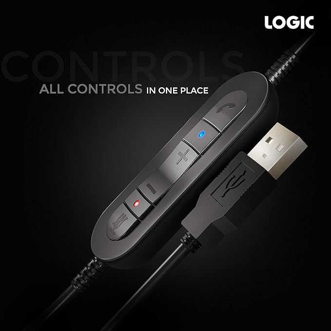 LOGIC Professional UC USB Headset optimized for MS Teams - 306B