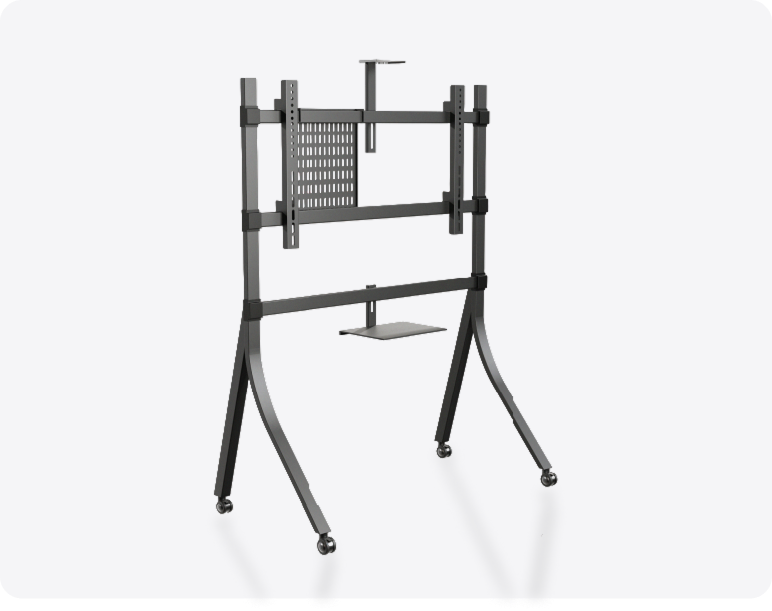 Floor Mount Trolley AV Cart (265lbs) 65" to 98"