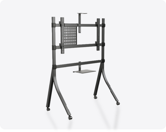 Floor Mount Trolley AV Cart (265lbs) 65" to 98"